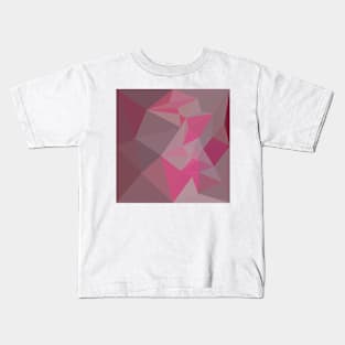 Fandango Pink Abstract Low Polygon Background Kids T-Shirt